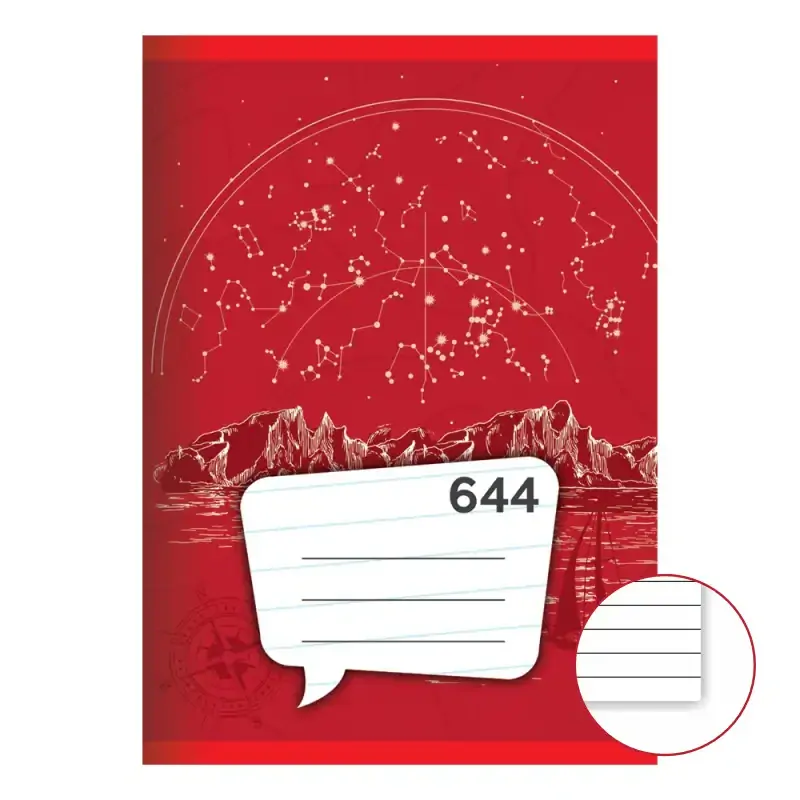 Školní sešit 644 • A6 - Notýsek • 40 listů • linkovaný