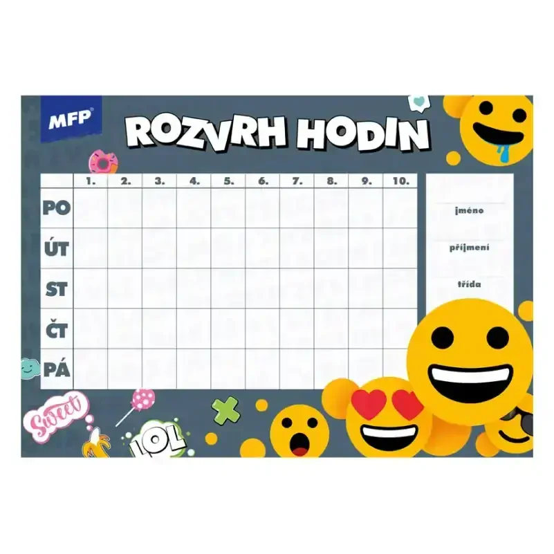 Rozvrh hodin - Mix MFP