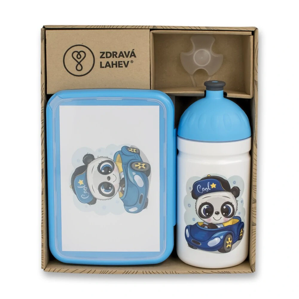 Set Zdravá lahev 0,5 l a Zdravá sváča - Panda driver