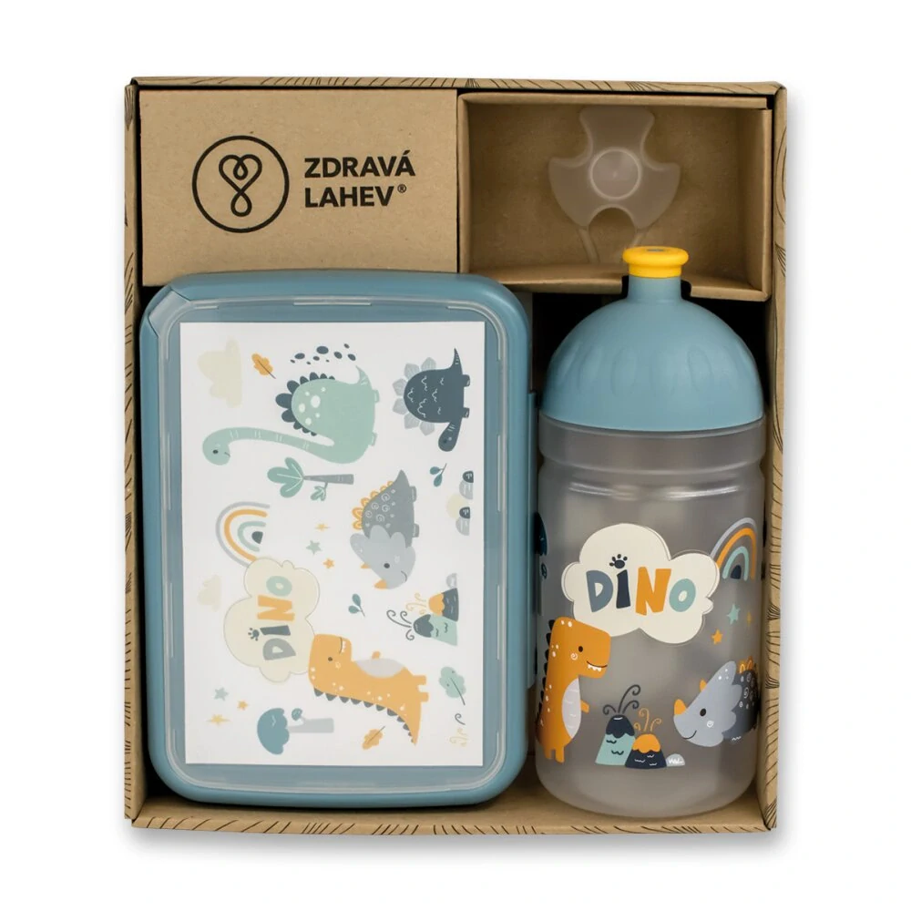 Set Zdravá lahev 0,5 l a Zdravá sváča - Dino