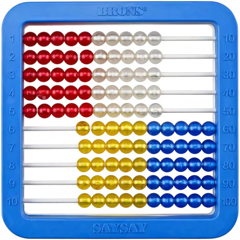 Plastové počítadlo, BR-213 - mix barev