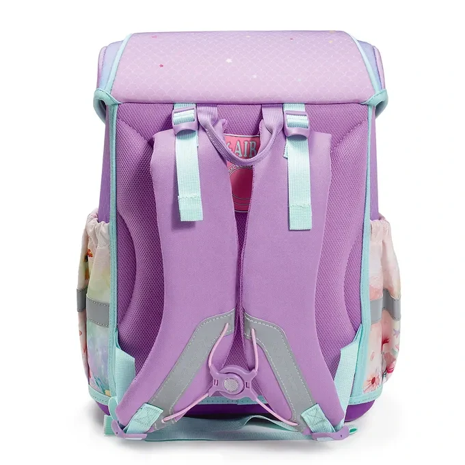 Anatomická školní aktovka Mermaid - mořská panna, fialová