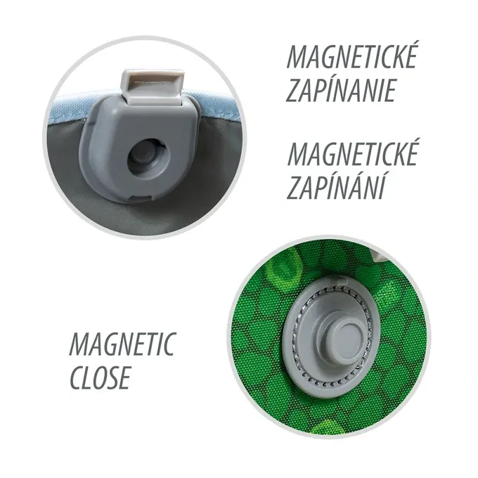 Anatomická školní aktovka Jurassic adventure - dinosaurus, zelená