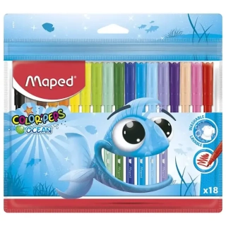 Školní fixy MAPED 18 barev