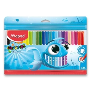 Školní fixy MAPED 24 barev