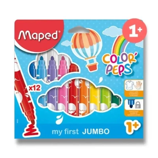 Dětské fixy MAPED Jumbo 12 barev