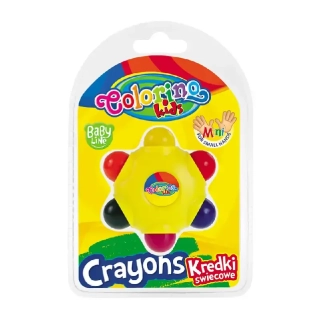 Voskovky pro nejmenší COLORINO Stars 6 barev