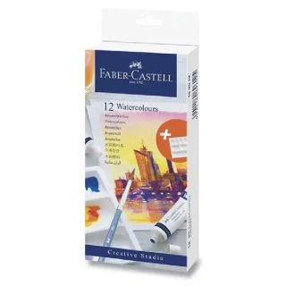 Akvarelové barvy FABER-CASTELL - 12 barev
