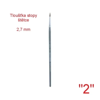 Štětec syntetický kulatý SPOKO, velikost 2 - 2,7 mm