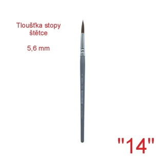 Štětec syntetický kulatý SPOKO, velikost 14 - 5,6 mm