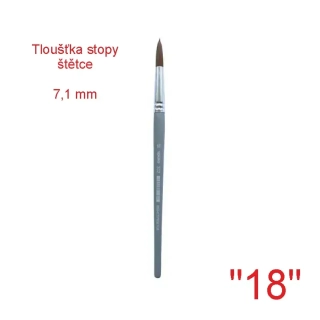 Štětec syntetický kulatý SPOKO, velikost 18 - 7,1 mm