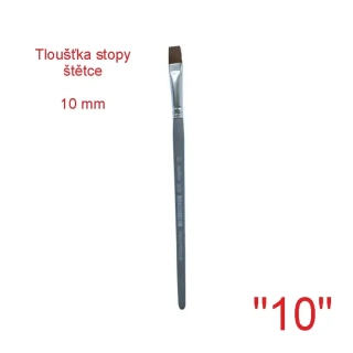 Štětec syntetický plochý SPOKO, velikost 10 - 10 mm