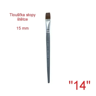 Štětec syntetický plochý SPOKO, velikost 14 - 15 mm