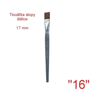 Štětec syntetický plochý SPOKO, velikost 16 - 17 mm