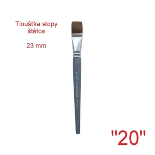 Štětec syntetický plochý SPOKO, velikost 20 - 23 mm