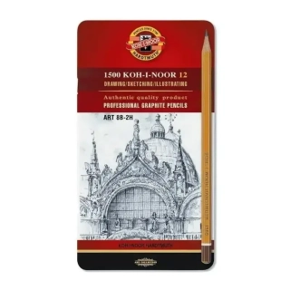 Tužka grafitová sada 1502-II ART 8B-2H Koh-i-Noor