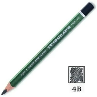 Tužka grafitová SILNÁ | KOH-I-NOOR 1830 trojboká | 4B