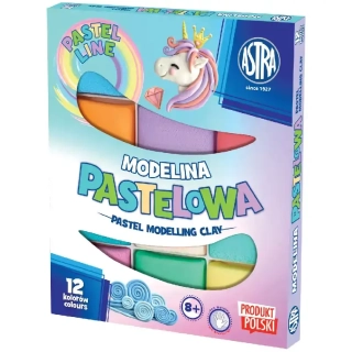 modelína ASTRA teplem tvrditelná 12 barev - PASTEL