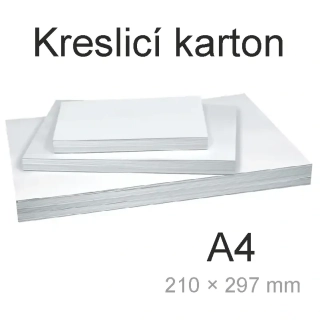 Kreslící karton - čtvrtka A4 - 210 x 297 mm • 220g