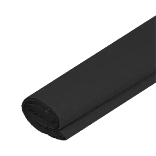 Krepový papír - černý