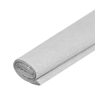 Krepový papír - stříbrný