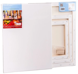 Malířská plátna 3 ks, 18x24, 24x30, 30x40 cm s gramáží 380 g/m2, 100% bavlna, 3 x šepsováno