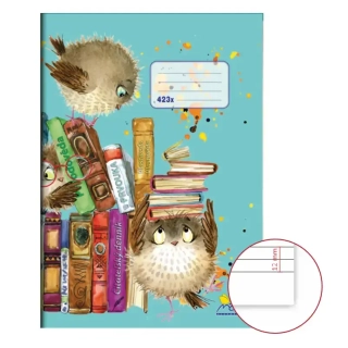 Školní sešit 423x • A4 - velký • 20 listů • 2/3 linkovaná, 1/3 čistá