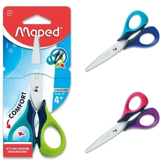 Školní nůžky MAPED SENSOFT | 13 cm, 4+