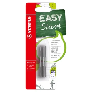 Náhradní tuhy do tužky STABILO EASYergo 3,15 mm - HB / 6 kusů