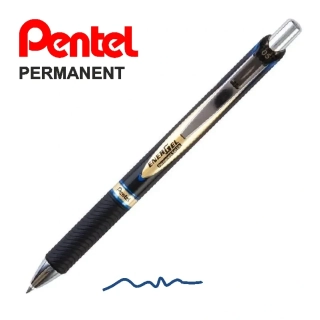 Gelové pero PENTEL EnerGel PERMANENT, 0.5 - modrý