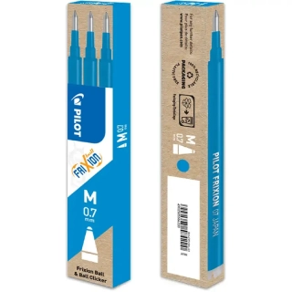 Náplň do gumovacího pera PILOT FriXion Ball 0,7 - nebeská modrá - 3ks