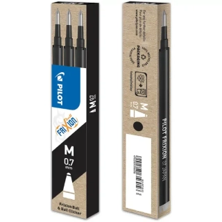 Náplň do gumovacího pera PILOT FriXion Ball 0,7 - černá - 3ks