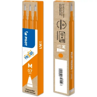 Náplň do gumovacího pera PILOT FriXion Ball 0,7 - oranžová - 3ks