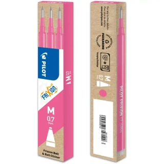 Náplň do gumovacího pera PILOT FriXion Ball 0,7 - růžová - 3ks