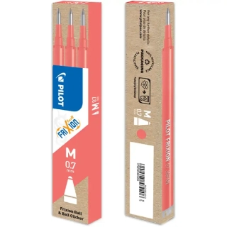 Náplň do gumovacího pera PILOT FriXion Ball 0,7 - korálová - 3ks