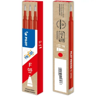 Náplň do gumovacího pera PILOT FriXion Ball 0,5 - červená - 3ks