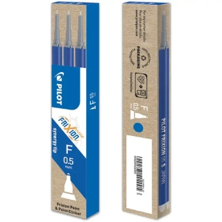 Náplň do gumovacího pera PILOT FriXion Point (jehlička) 0,5 - modrá - 3ks