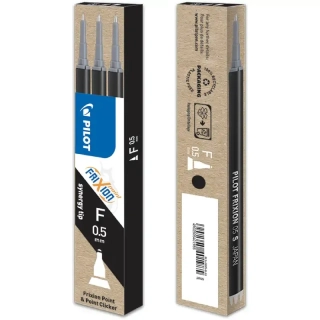 Náplň do gumovacího pera PILOT FriXion Point (jehlička) 0,5 - černá - 3ks