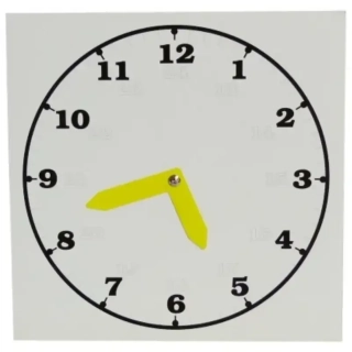 Papírové hodiny - bílé • 20x20cm