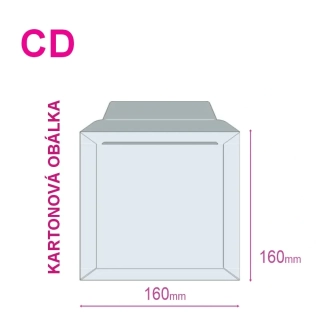 Kartonová obálka CD - 160x160 mm