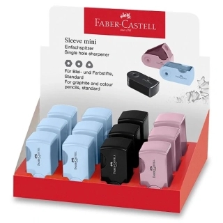 Ořezávátko Faber-Castell sleeve mini Harmony - 1 otvor, mix barev