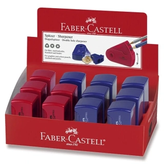 Ořezávátko Faber-Castell Sleeve - 2 otvory, mix barev