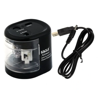 ořezávátko stolní Eagle elektrické USB na 2 tužky černé