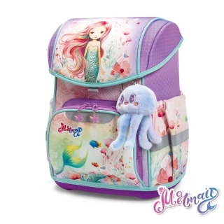 Anatomická školní aktovka Mermaid - mořská panna, fialová